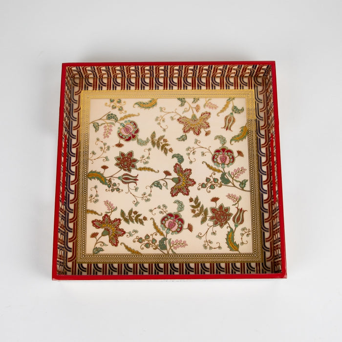 PAISLEY BEIGE TRAY 30X30 CM (202073470)