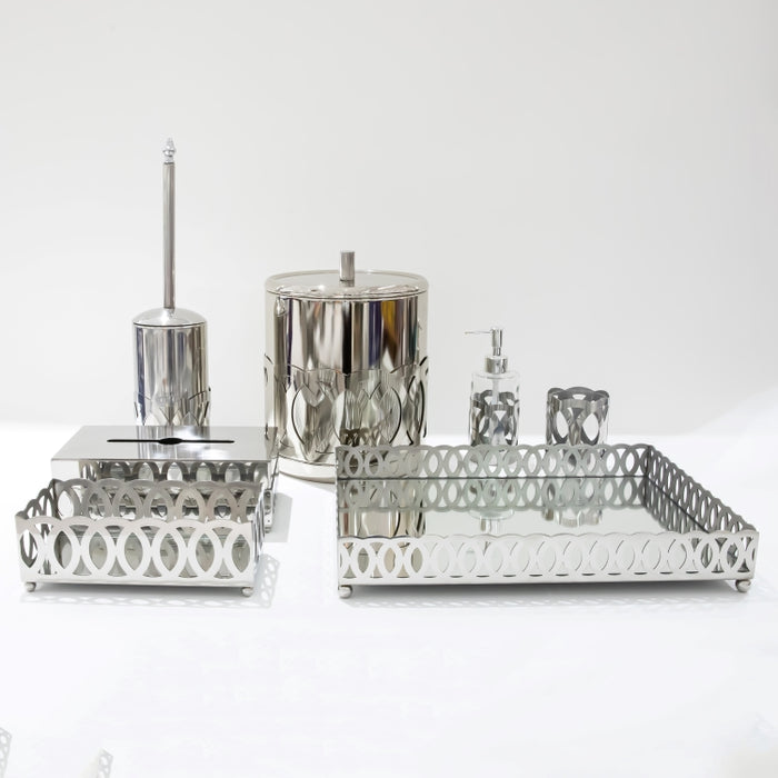 DAZHANG-7PCS BATHROOM SET SLVR (264846619)