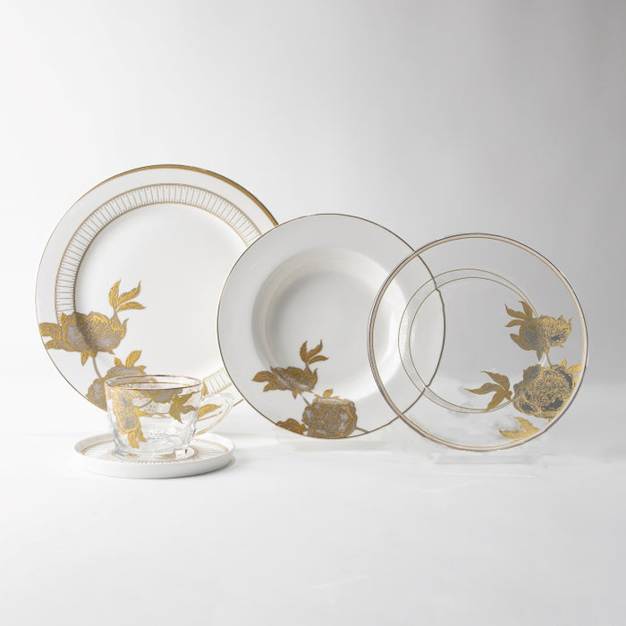 TWINS-20PCS DINNER SET PEONY GOLD (202029262)