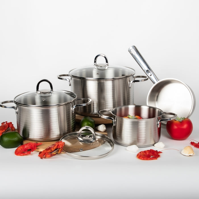 TOPIN STAINLESS STEEL 7PCS COOKWARE SET 0.7M (202030078)