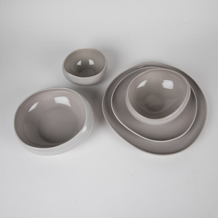 ORGANIC GREY SOUP PLATE 19CM (202073251)