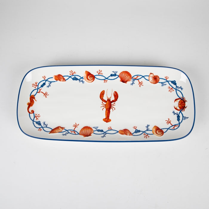 COTE DE MER PORCELAIN SERVING PLATTER 40X17.5CM (202073316)