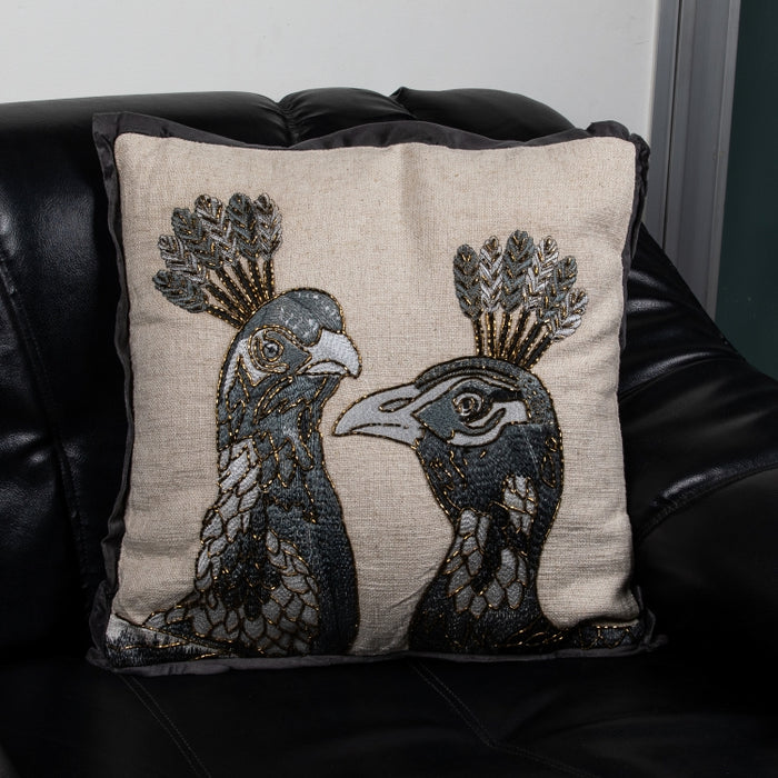 CUSHION P/COCK HEADS NT/GR 45X45 (327131012)