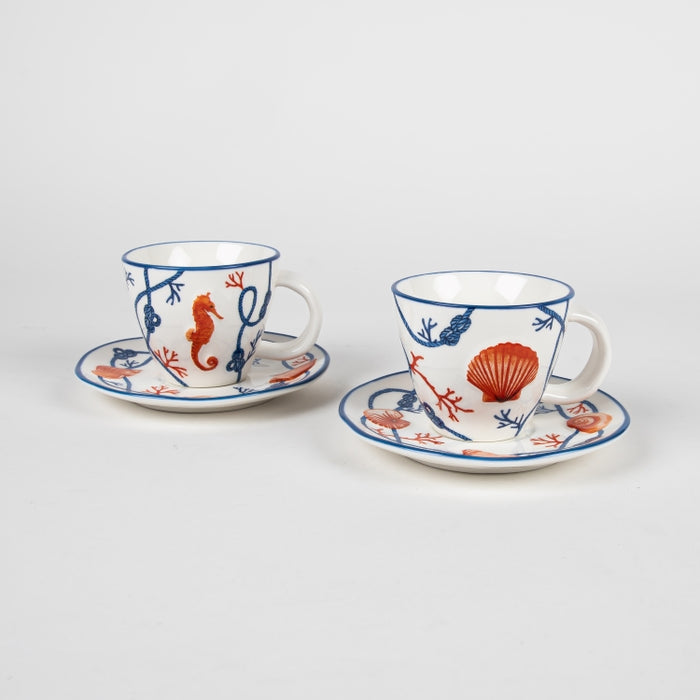 COTE DE MER SET/2 COFFEE CUP&SAUCER 120ML (202073318)