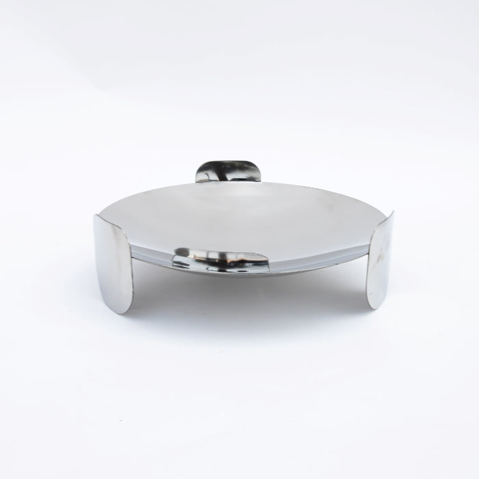 DAZHANG-STAINLESS STEEL FOOTED TRAY SLVR D30CM (202107515)
