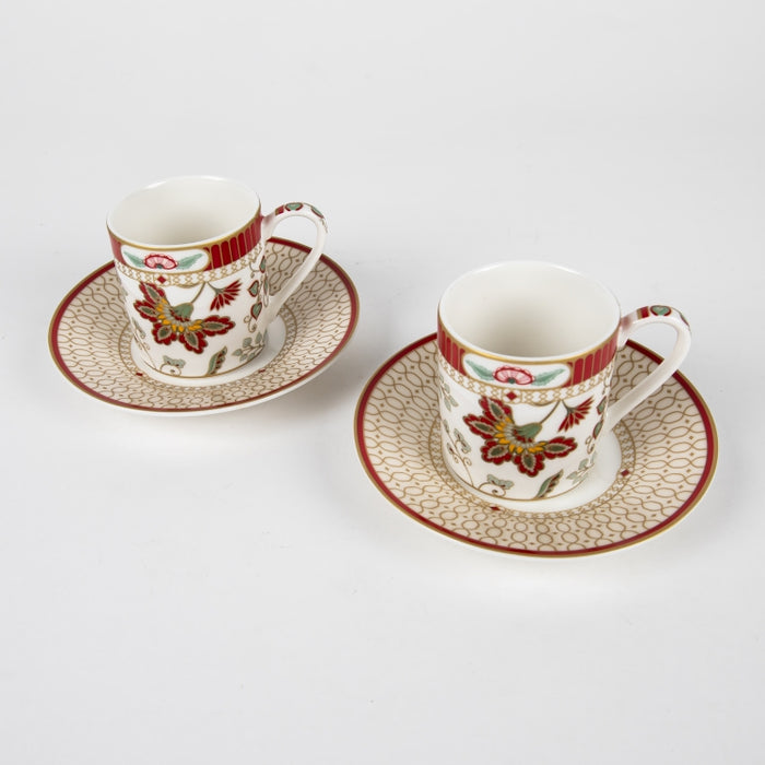 KASHMIR SET/2 COFFEE CUP&SAUCER 80ML (202073218)