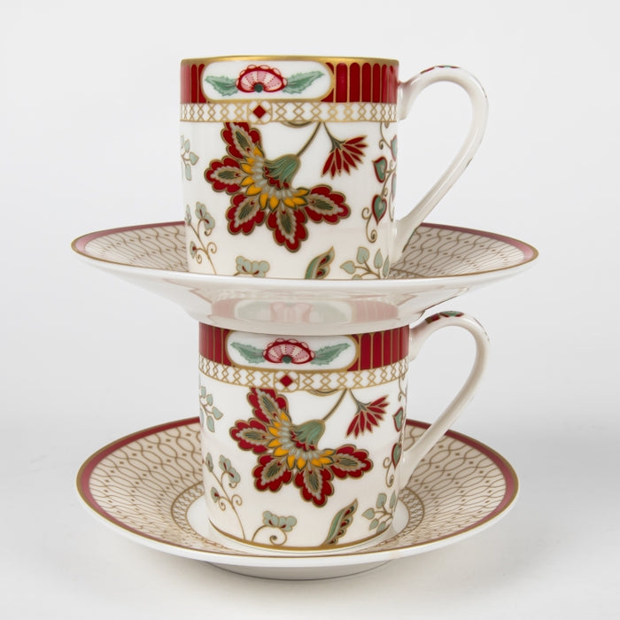 KASHMIR SET/2 COFFEE CUP&SAUCER 80ML (202073218)