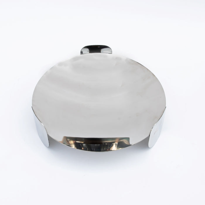DAZHANG-STAINLESS STEEL FOOTED TRAY SLVR D30CM (202107515)