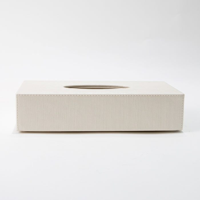 RECT.TISSUE BOX SILK IVORY (202042180)