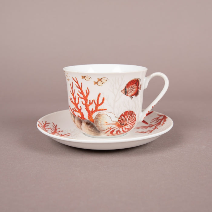 CORAL REEF BREAKFAST CUP&SAUCER 370ML (202073016)