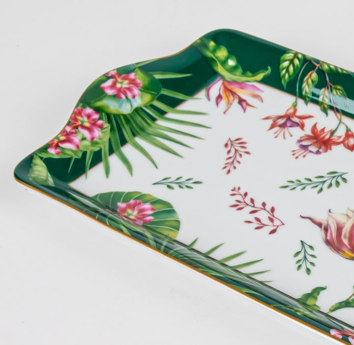 BOTANIC CHIC PORCELAIN SERVING PLATTER 35X15CM (202073290)