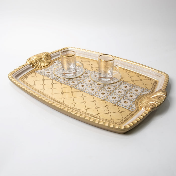 CALFUCCI WOODEN RECT.TRAY MED IV/ (202107450)