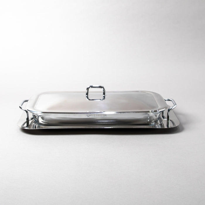 ZXM-FOOD TRAY RECTANGULAR WITH LID 3LITER (202033007)