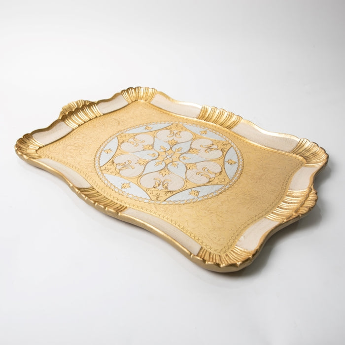 FALCONIERI WOODEN RECT.TRAY LRG GOLD/I (202107441)
