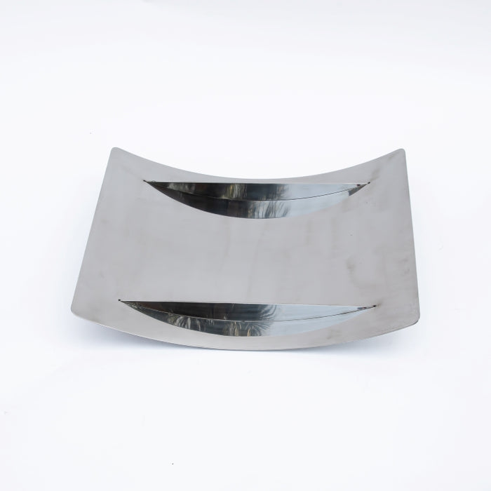 DAZHANG-STAINLESS STEEL BOAT TRAY SLV 38X28CM (202107517)