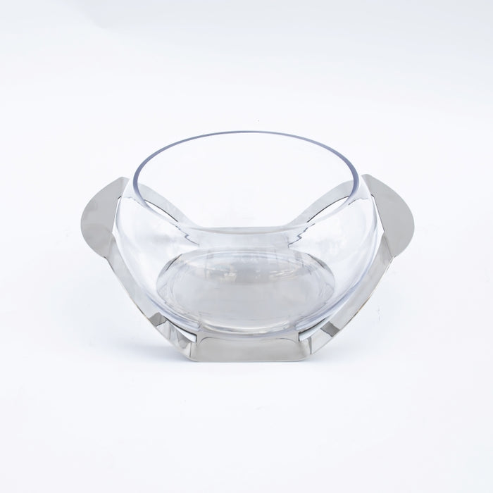 DAZHANG-GLASS SERVING BOWL SLVR (202029299)