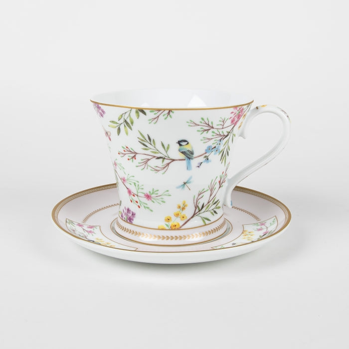 BIRDS MELODY PORCELAIN BREAKFAST CUP&SAUCER 350ML (202073277)