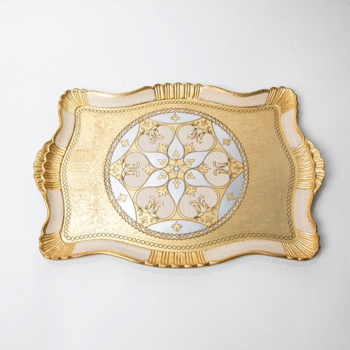 FALCONIERI WOODEN RECT.TRAY SMALL GOLD/I (202107439)