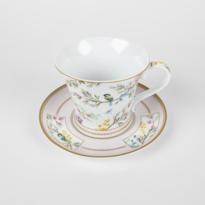 BIRDS MELODY PORCELAIN BREAKFAST CUP&SAUCER 350ML (202073277)