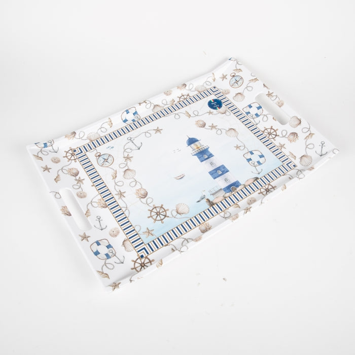 BLUE LIGHTHOUSE RECT.TRAY  47X31 (202073467)