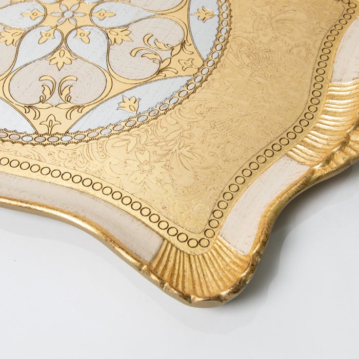 FALCONIERI WOODEN RECT.TRAY SMALL GOLD/I (202107439)