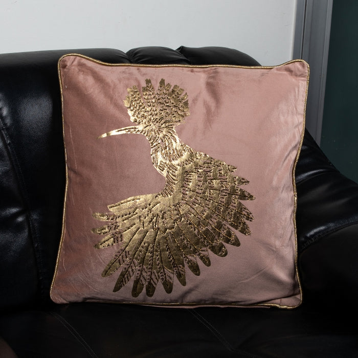 CUSHION HOOPOE BLUSH 45X45 (327131020)