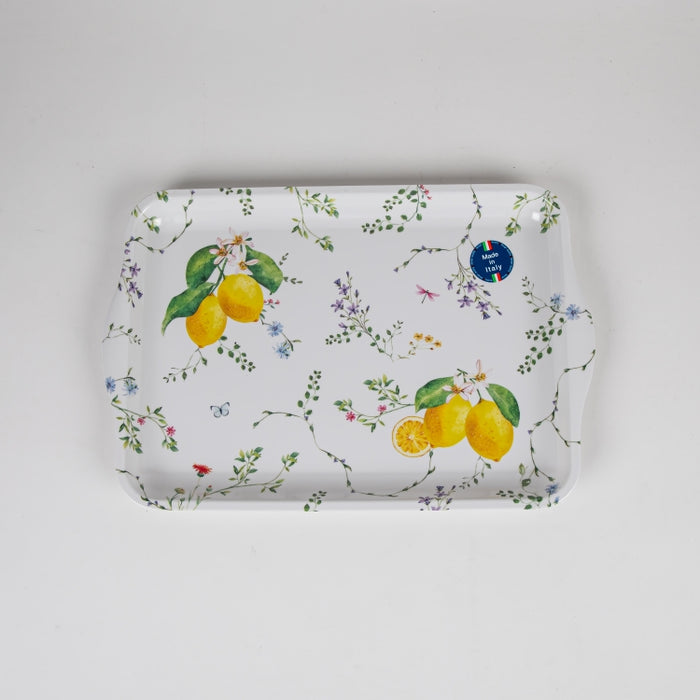 FLEURS CITRONS TRAY W/HNDLE 33X22CM (202073359)