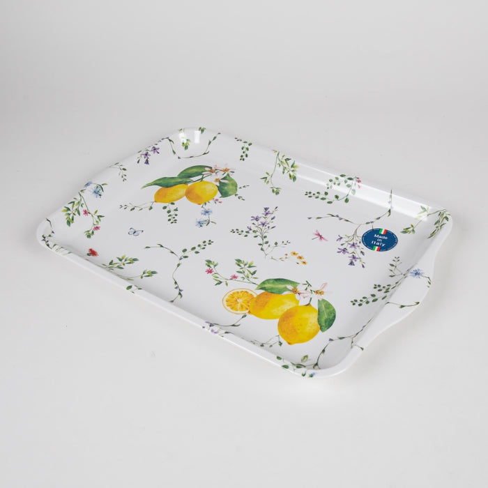 FLEURS CITRONS TRAY W/HNDLE 33X22CM (202073359)