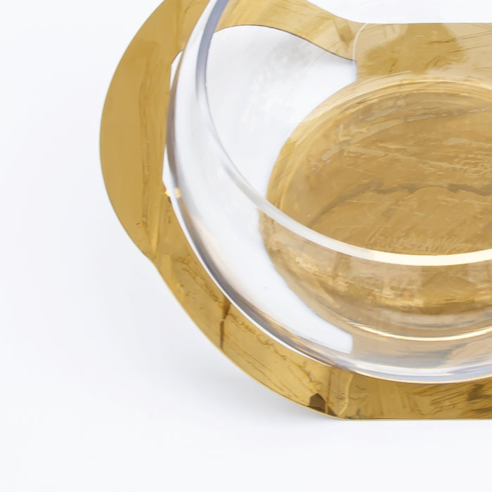 DAZHANG-GLASS SERVING BOWL GOLD (202029300)