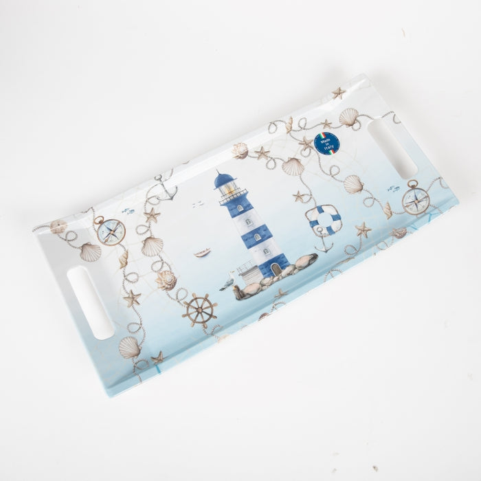 BLUE LTHOUSE TRAY W/HNDLE 41X19 (202073468)