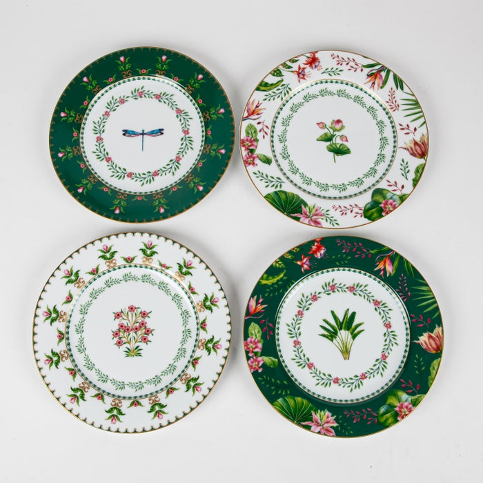 BOTANIC CHIC PORCELAIN SET/4 DESSERT PLATE 19CM (202073283)