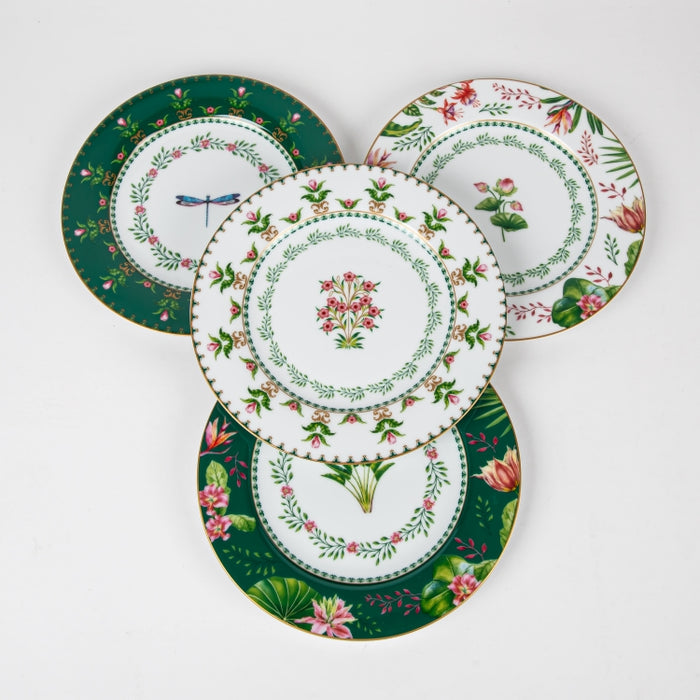 BOTANIC CHIC PORCELAIN SET/4 DESSERT PLATE 19CM (202073283)