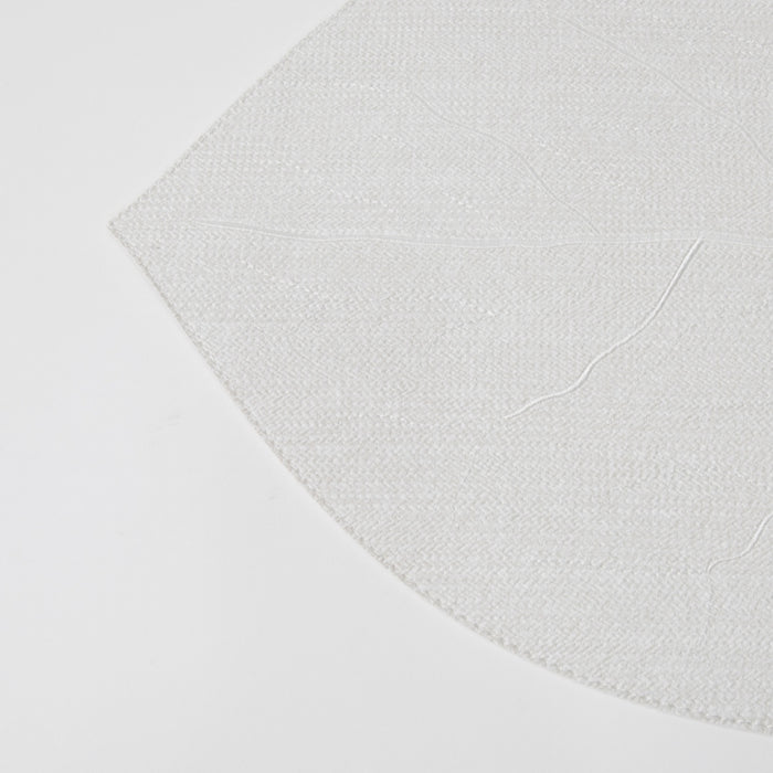 LEAF PLACEMAT BRAID WHITE (202055057)