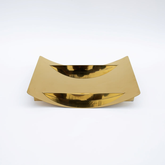 DAZHANG-STAINLESS STEEL BOAT TRAY GOLD 38X28CM (202107518)