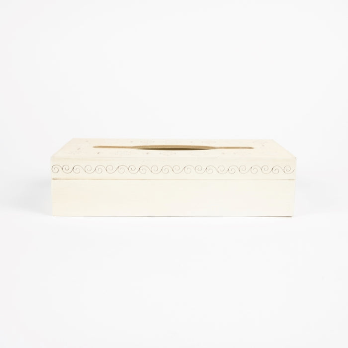 GENESI RECTANGULAR TISSUE BOX IVORY (202140019)