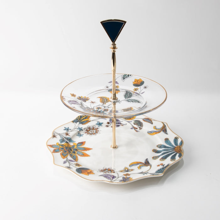 TWINS-2 TIER CAKE PLATE TULIP (202029280)