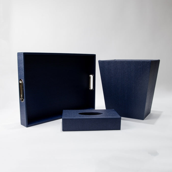 CONIC WASTE BASKET BRAID NAVY (202042169)