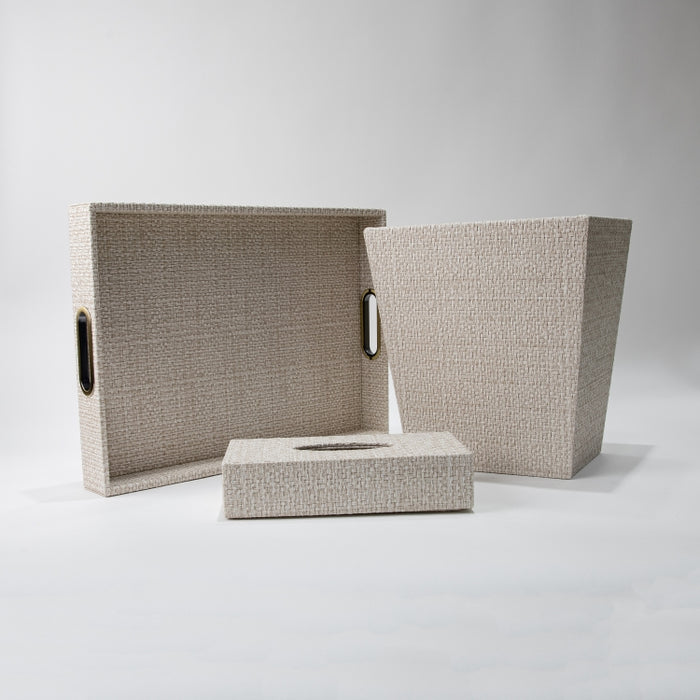 CONIC WASTE BASKET RAFYA BEIGE (202042175)