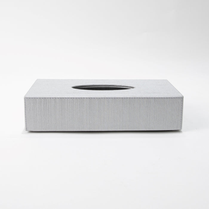 RECT.TISSUE BOX SILK SILVER (202042182)