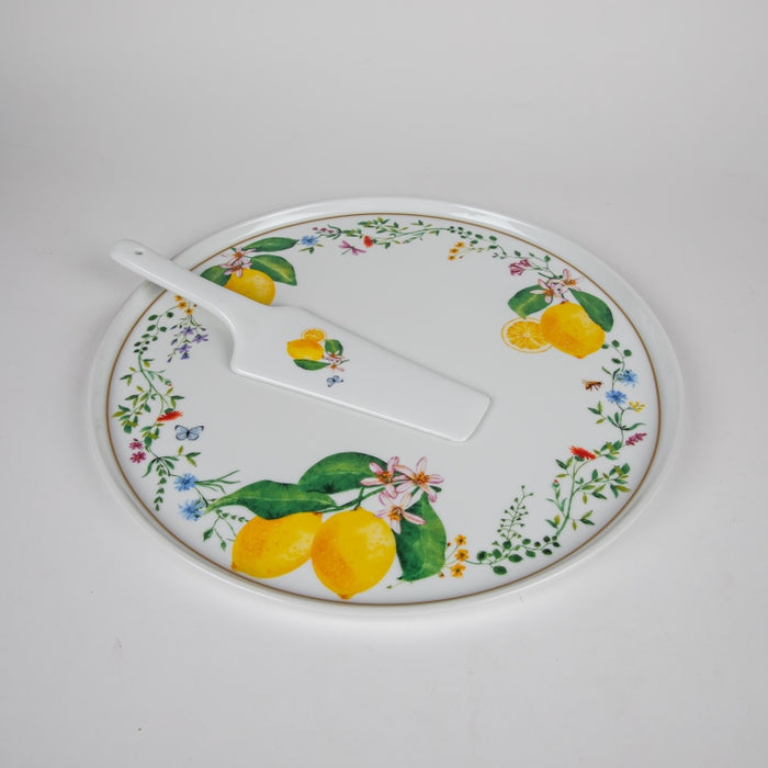 FLEURS CITRONS CAKE SERVING SET (202073347)