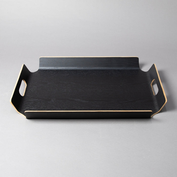 WOODEN FRAME TRAY 55CMX40CM BLACK (202107419)