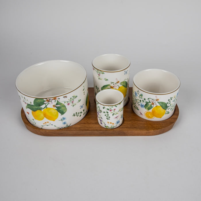 FLEURS CITRONS SET/5 APPETIZER SET (202073350)