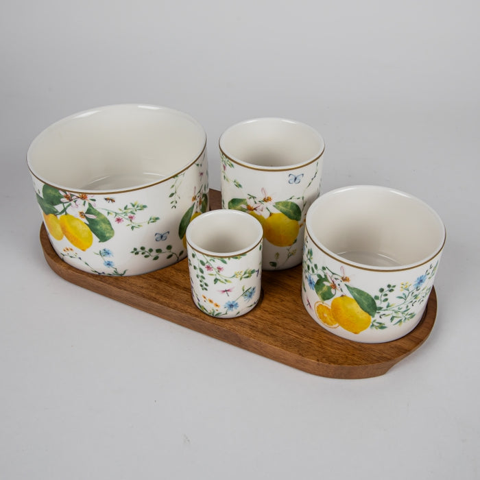 FLEURS CITRONS SET/5 APPETIZER SET (202073350)