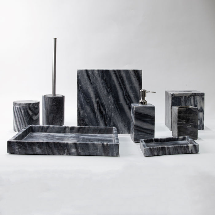 AS-8PCS BATHROOM SET GREY/NTRL (264846581)