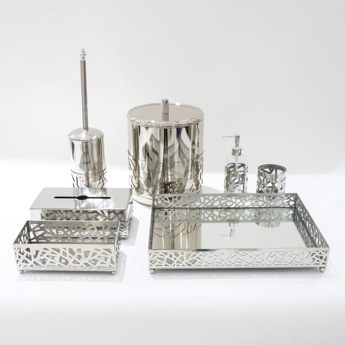 DAZHANG-7PCS BATHROOM SET SLVR (264846603)