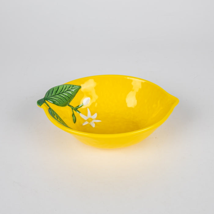 FLEURS CITRONS PORCELAIN BOWL 30X21.5CM (202073361)