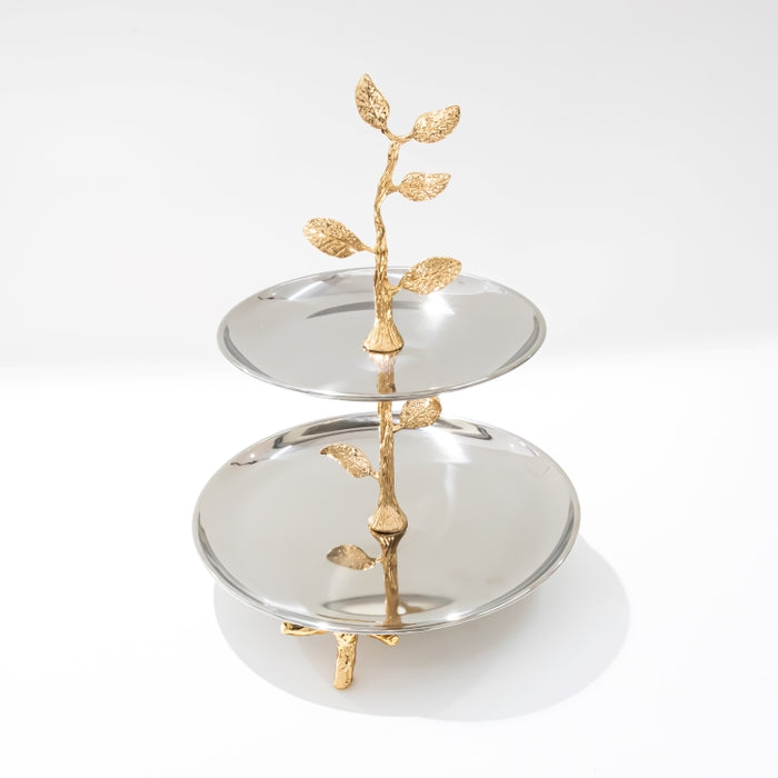 DAZHANG-STAINLESS STEEL 2-TIER PLATE 28X32CM (202107506)