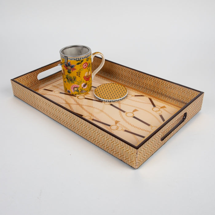 LUXURY CHAIN TRAY 40X25.5CM (202073472)