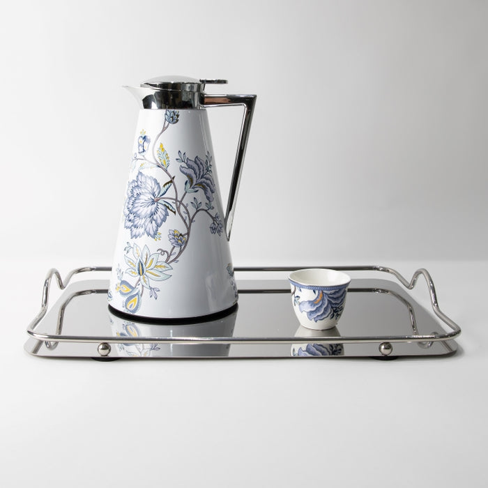 TWINS-VACUUM FLASK 1LT FLORAL BLUE (202035111)