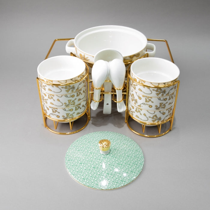 WEIDA 15PCS SERVING SET GREEN (202029285)